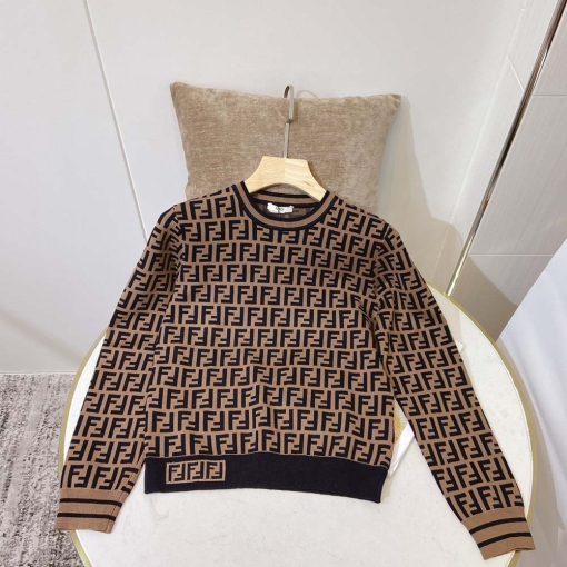 Custom Fendi Monogram Long Sleeve Sweater