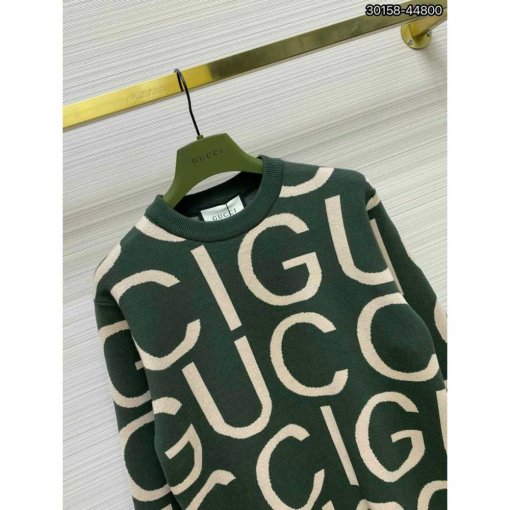 Custom Gucci Long Sleeve Knitted Sweat Shirt - Image 2