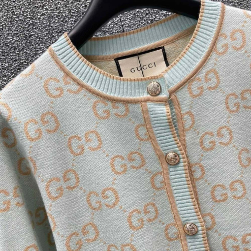 Custom Gucci Monogram Button-Up Cardigan - Image 7