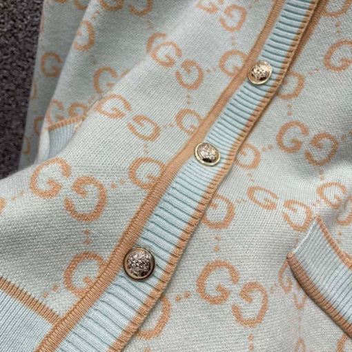 Custom Gucci Monogram Button-Up Cardigan - Image 6