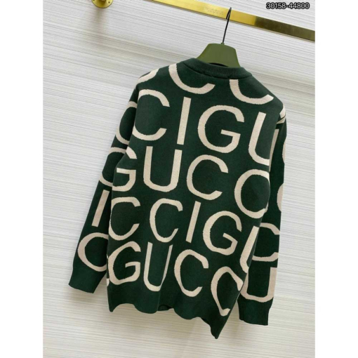 Custom Gucci Long Sleeve Knitted Sweat Shirt - Image 3