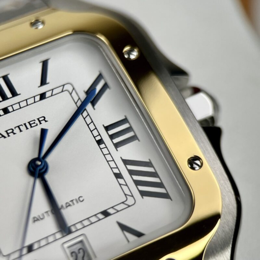 Custom Cartier Santos De Cartier W2SA0009 Demi Gold - Swiss Cartier1 - Image 7