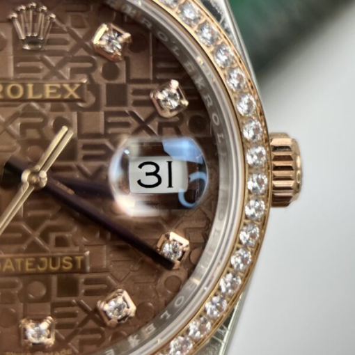 Custom Rolex DateJust Chocolate - Swiss 78 - Image 5