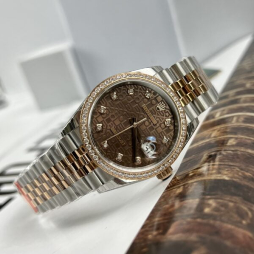 Custom Rolex DateJust Chocolate - Swiss 78 - Image 3