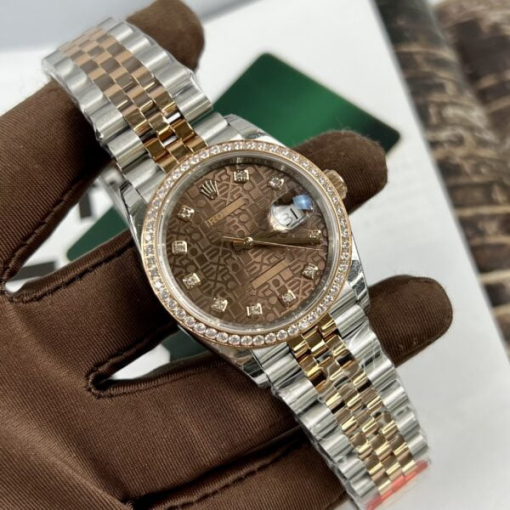 Custom Rolex DateJust Chocolate - Swiss 78 - Image 2