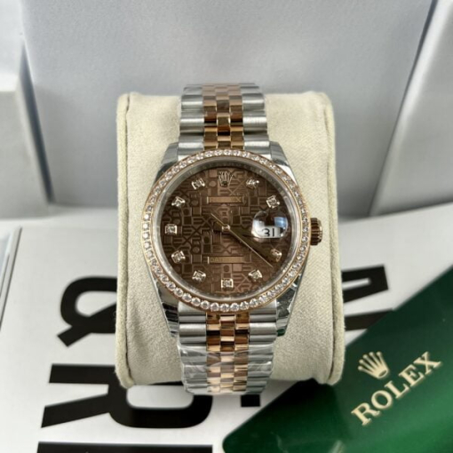 Custom Rolex DateJust Chocolate - Swiss 78