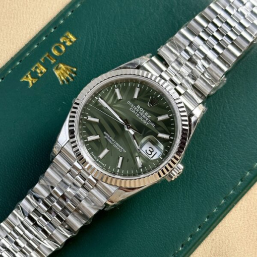 Custom Rolex DateJust 126234 Green Dial - Swiss 50 - Image 2