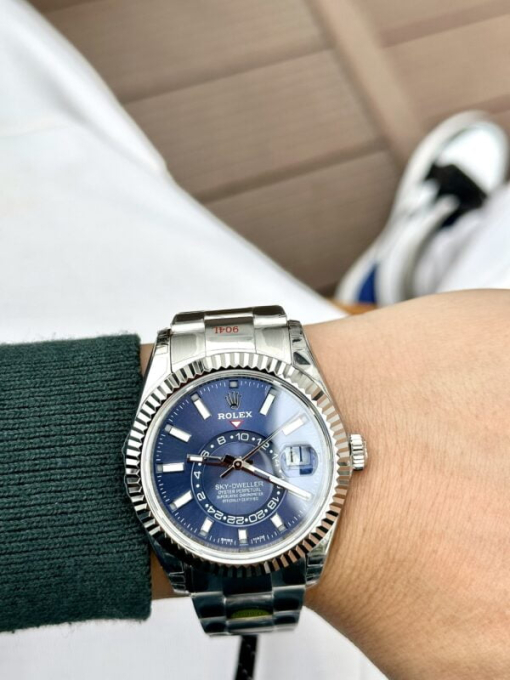 Custom Rolex Sky Dweller 326934 Blue Dial - Swiss 38 - Image 3