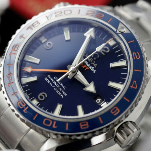 Custom Omega Craftsmanship Seamaster Planet Ocean 600M Blue - Swiss Omega17 - Image 4