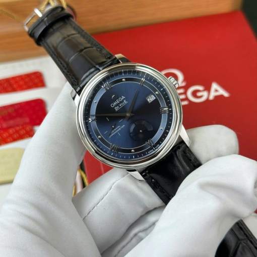 Custom Omega De Ville Prestige Power Reserve Blue Dial - Swiss Omega 2