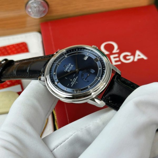 Custom Omega De Ville Prestige Power Reserve Blue Dial - Swiss Omega 2 - Image 4