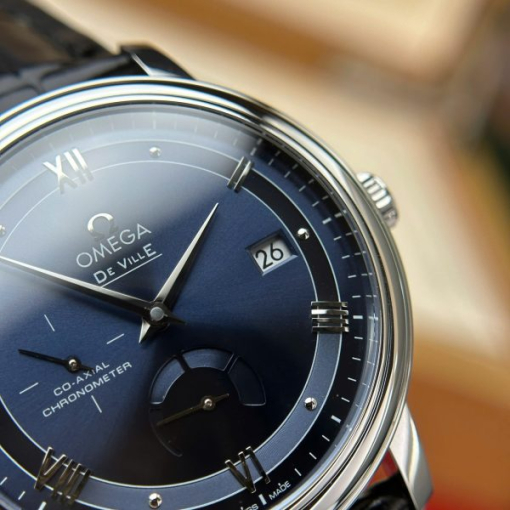 Custom Omega De Ville Prestige Power Reserve Blue Dial - Swiss Omega 2 - Image 12