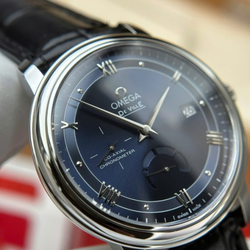 Custom Omega De Ville Prestige Power Reserve Blue Dial - Swiss Omega 2 - Image 11