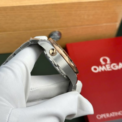 Custom Omega Seamaster Diver 300M Chronograph Demi Gold- Swiss Omega7 - Image 10