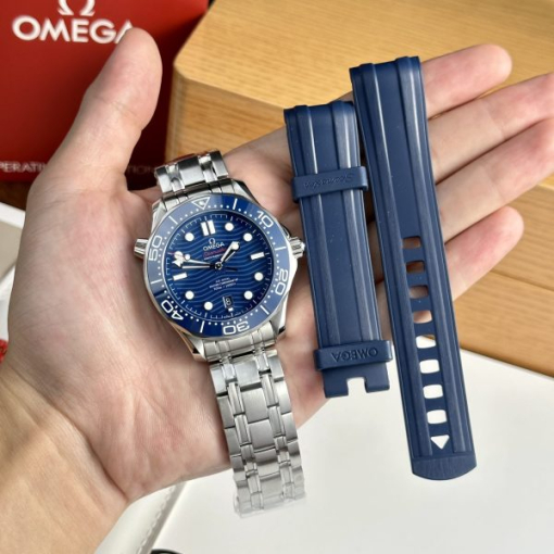 Custom Omega Seamaster Diver 300M Co-Axial Master Blue Dial - Swiss Omega30