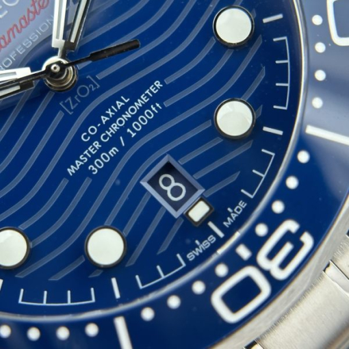 Custom Omega Seamaster Diver 300M Co-Axial Master Blue Dial - Swiss Omega30 - Image 3