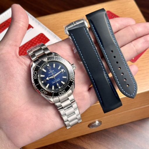 Custom Omega Seamaster Diver 300M Co-Axial Master Blue Dial - Swiss Omega32