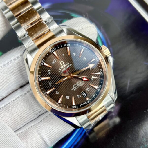 Custom Omega Seamaster GMT Demi Chocolate Dial - Swiss Omega39 - Image 2