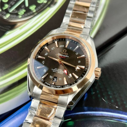 Custom Omega Seamaster GMT Demi Chocolate Dial - Swiss Omega39 - Image 3