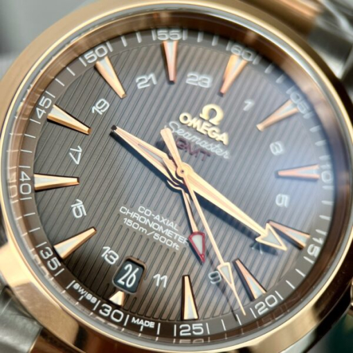 Custom Omega Seamaster GMT Demi Chocolate Dial - Swiss Omega39 - Image 5