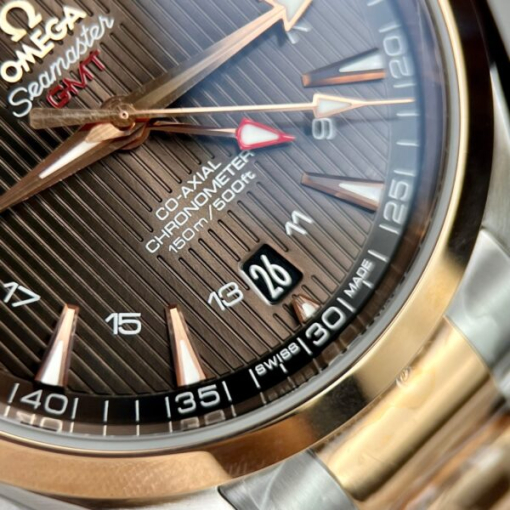 Custom Omega Seamaster GMT Demi Chocolate Dial - Swiss Omega39 - Image 9