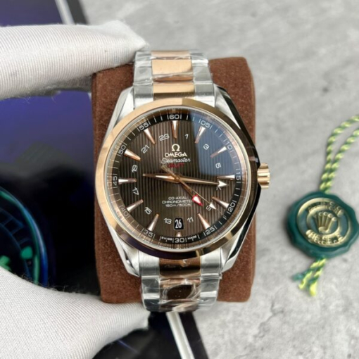 Custom Omega Seamaster GMT Demi Chocolate Dial - Swiss Omega39