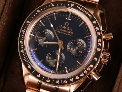 Custom Omega Speedmaster Moonwatch Rose Gold- Swiss Omega10 - Image 5