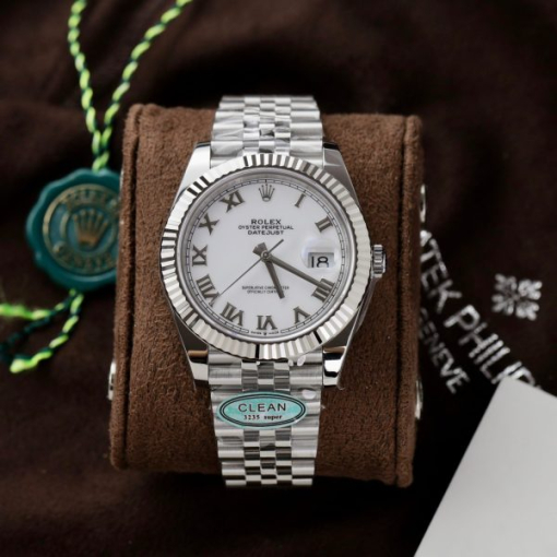 Custom Rolex DateJust 126334 White Dial - Swiss 72