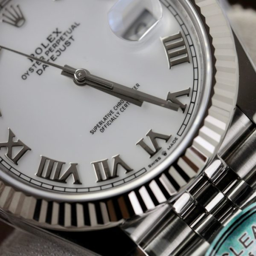 Custom Rolex DateJust 126334 White Dial - Swiss 72 - Image 4