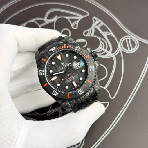 Custom Rolex Submariner Red Carbon - Swiss 18 - Image 3