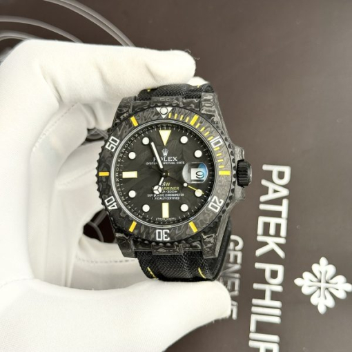 Custom Rolex Submariner Yellow Carbon - Swiss 19 - Image 6