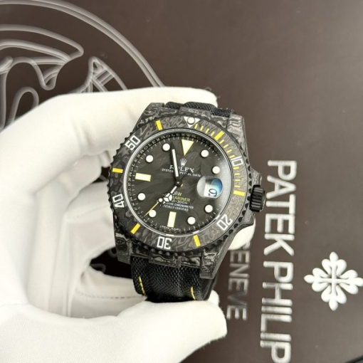 Custom Rolex Submariner Yellow Carbon - Swiss 19 - Image 4