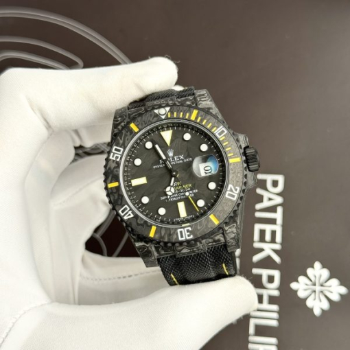 Custom Rolex Submariner Yellow Carbon - Swiss 19