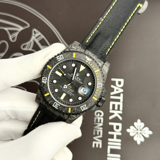 Custom Rolex Submariner Yellow Carbon - Swiss 19 - Image 3