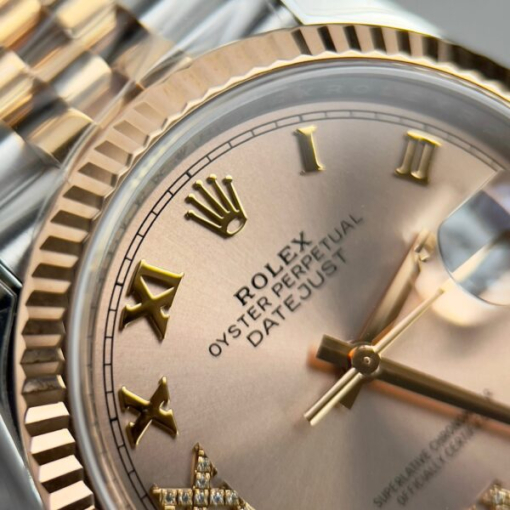 Custom Rolex DateJust 126231 Pink Dial - Swiss 68 - Image 3