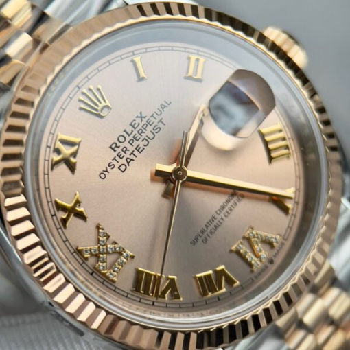 Custom Rolex DateJust 126231 Pink Dial - Swiss 68 - Image 4