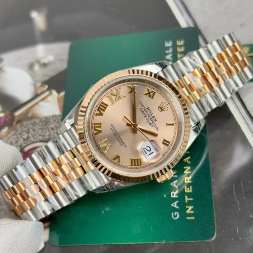 Custom Rolex DateJust 126231 Pink Dial - Swiss 68 - Image 2