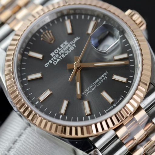 Custom Rolex DateJust 126231 Gray Dial - Swiss 40 - Image 4