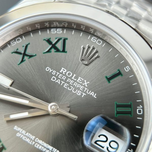 Custom Rolex DateJust 126300 Wimbledon Dial - Swiss 64 - Image 5