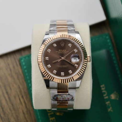 Custom Rolex DateJust 126331 Chocolate Dial - Swiss 53