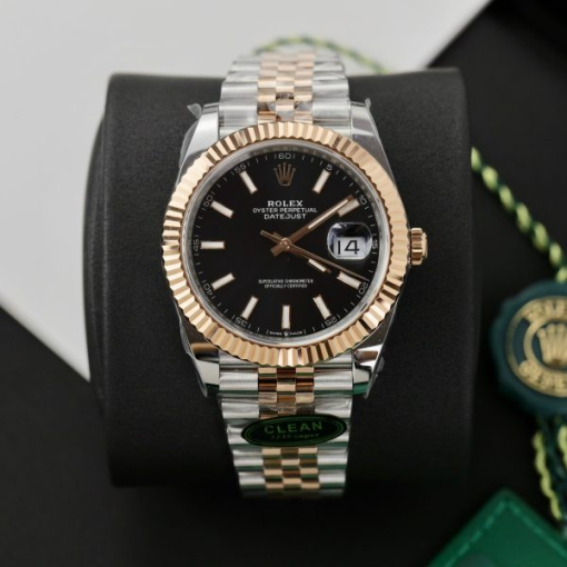 Custom Rolex DateJust 126331 Black Dial - Swiss 48