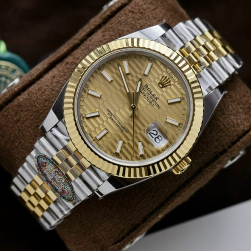 Custom Rolex DateJust 126331 Yellow Fluted Texture Dial - Swiss 45 - Image 3