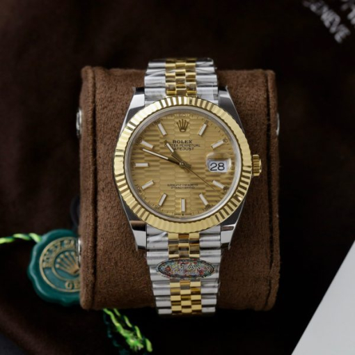 Custom Rolex DateJust 126331 Yellow Fluted Texture Dial - Swiss 45