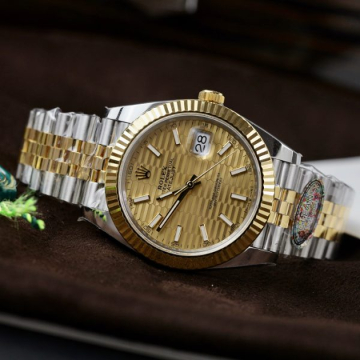 Custom Rolex DateJust 126331 Yellow Fluted Texture Dial - Swiss 45 - Image 5