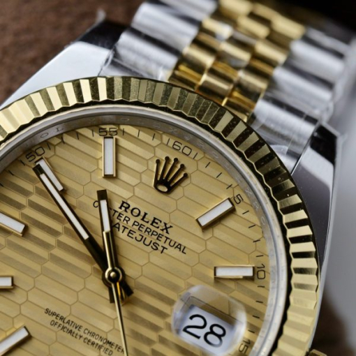 Custom Rolex DateJust 126331 Yellow Fluted Texture Dial - Swiss 45 - Image 6