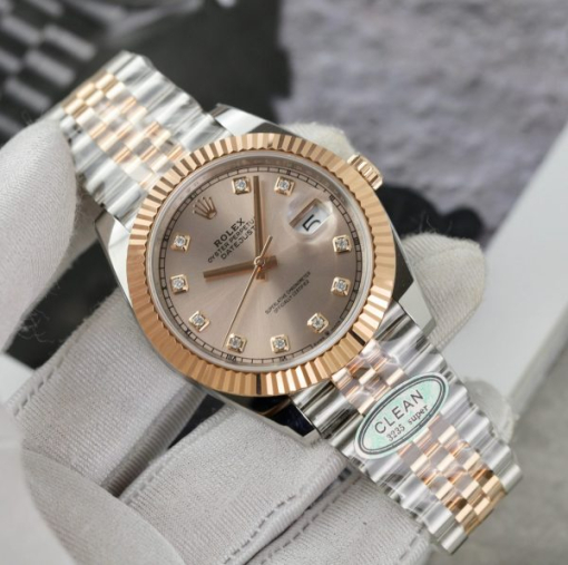 Custom Rolex DateJust 126331 Pink Dial - Swiss 44 - Image 7