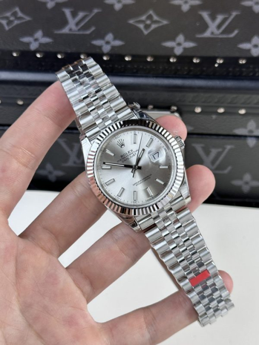 Custom Rolex DateJust 126334 Silver Dial - Swiss 62