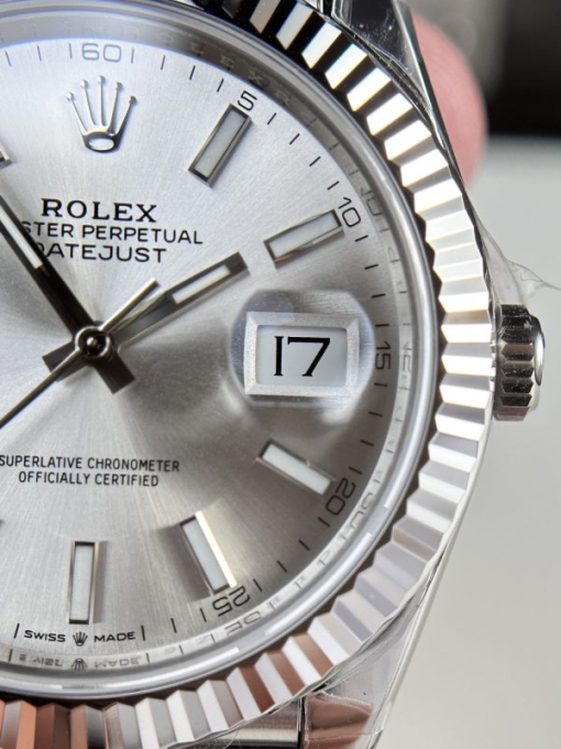 Custom Rolex DateJust 126334 Silver Dial - Swiss 62 - Image 7