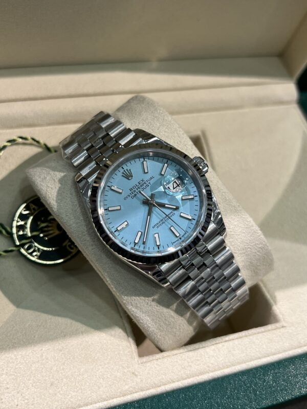 Custom Rolex DateJust Ice Blue Dial - Swiss 70 - Image 2