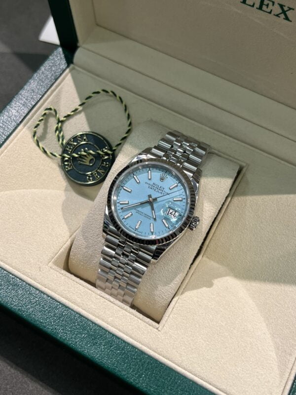 Custom Rolex DateJust Ice Blue Dial - Swiss 70